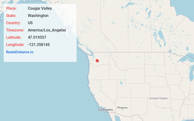 Map of Cougar Valley