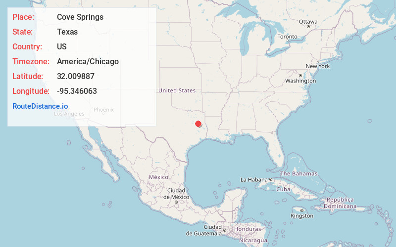 Map of Cove Springs