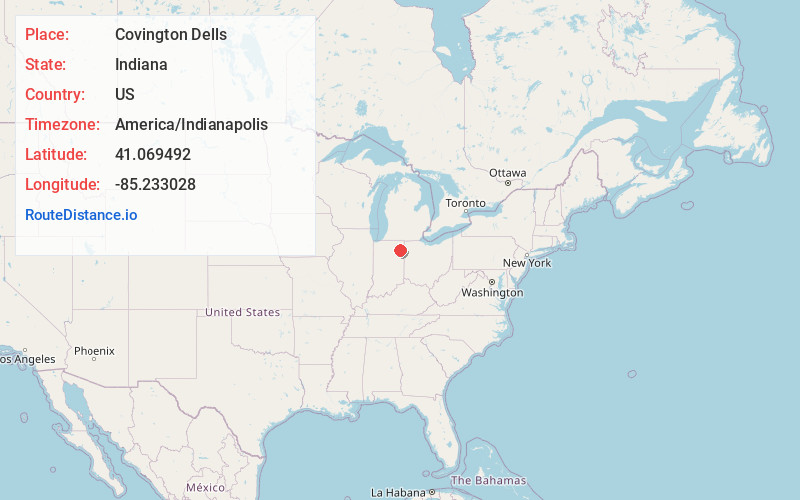 Map of Covington Dells