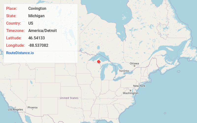 Map of Covington