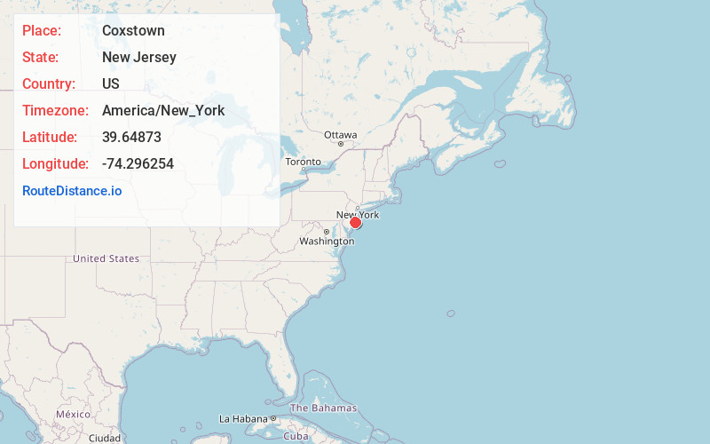 Map of Coxstown