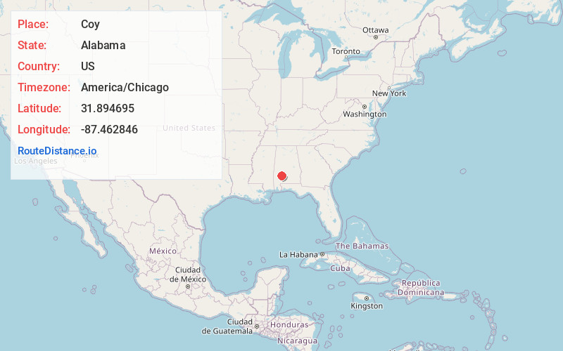 Map of Coy