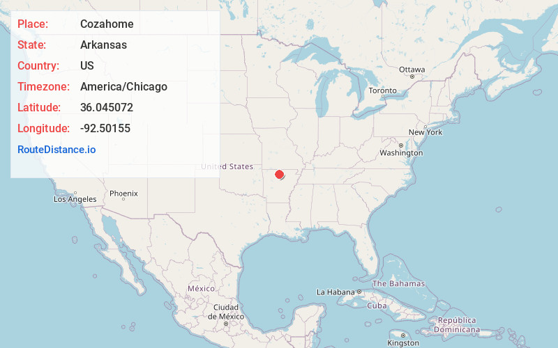 Map of Cozahome