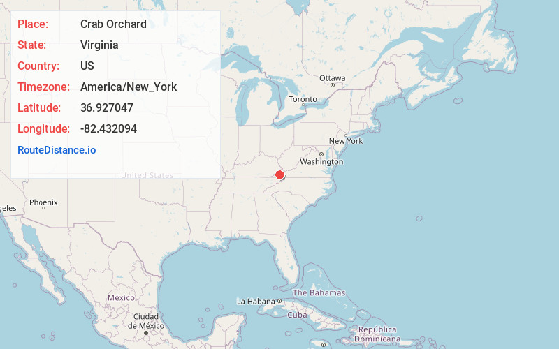 Map of Crab Orchard