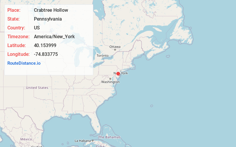 Map of Crabtree Hollow