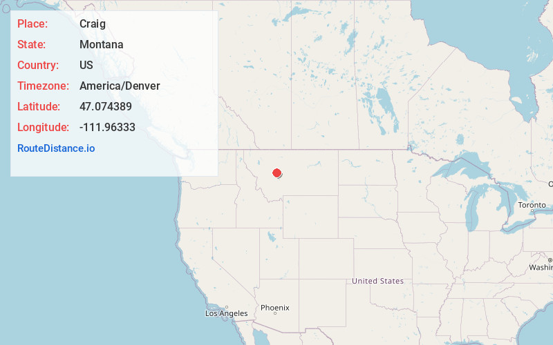 Map of Craig