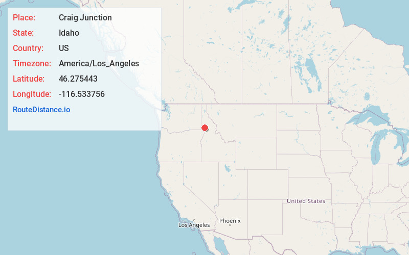 Map of Craig Junction