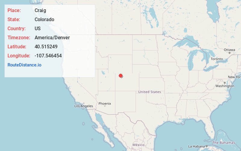Map of Craig