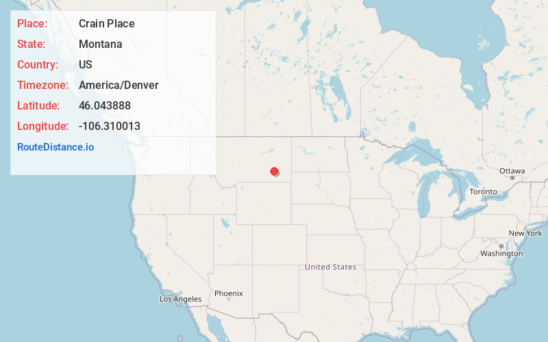 Map of Crain Place