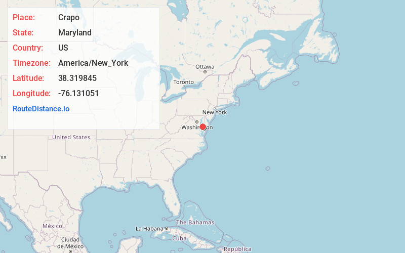 Map of Crapo