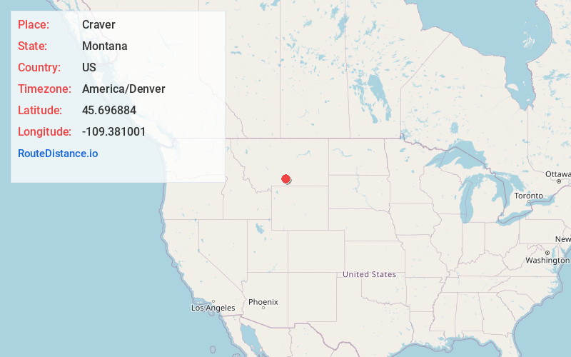 Map of Craver