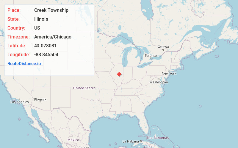 Map of Creek Township