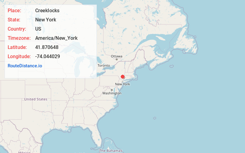 Map of Creeklocks