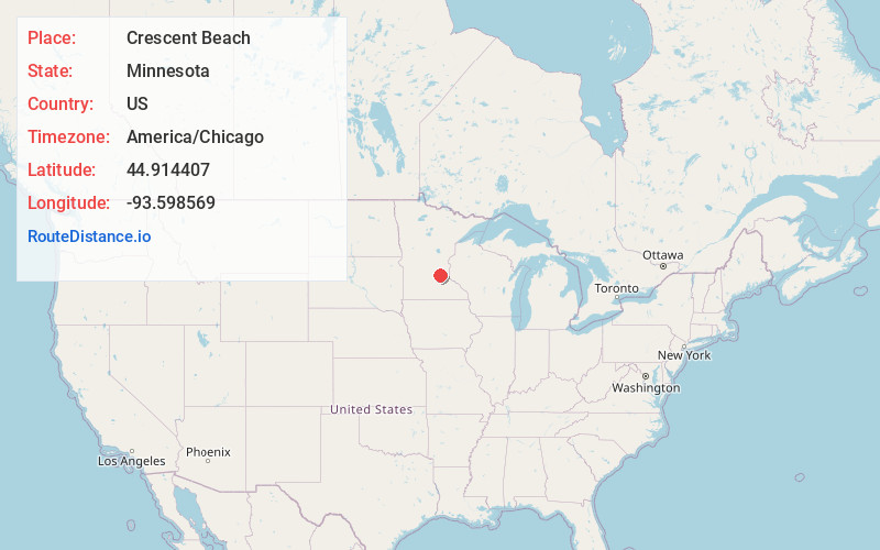 Map of Crescent Beach