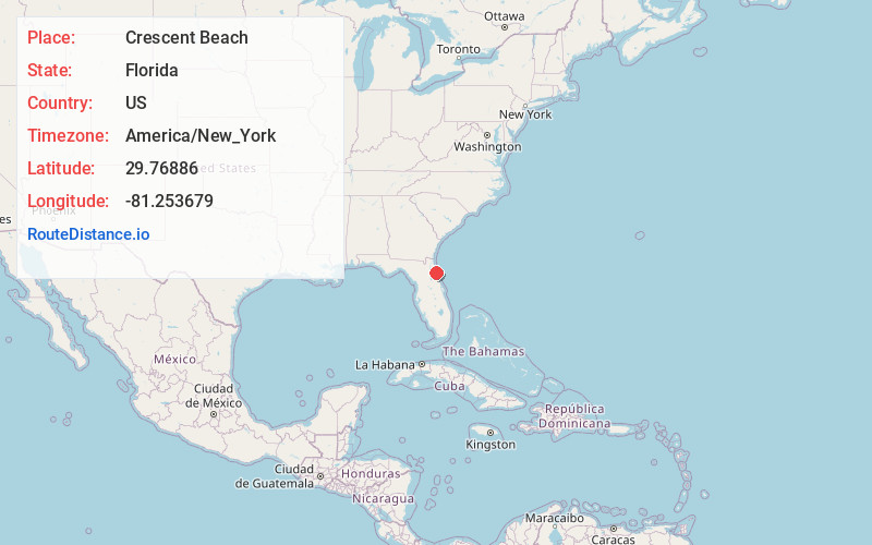 Map of Crescent Beach