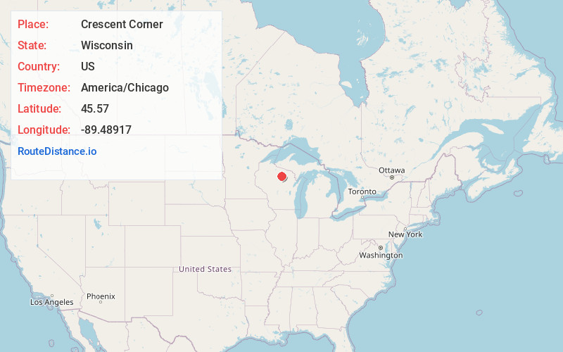 Map of Crescent Corner