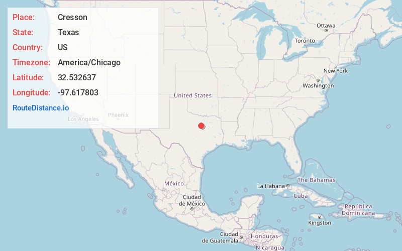 Map of Cresson