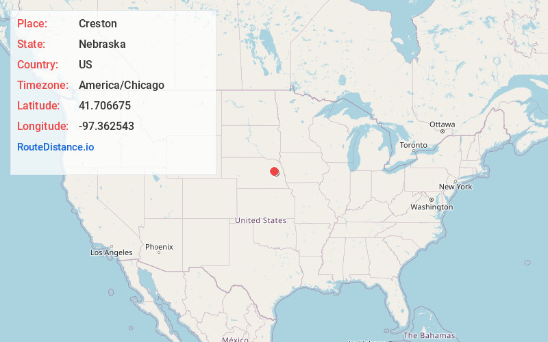 Map of Creston