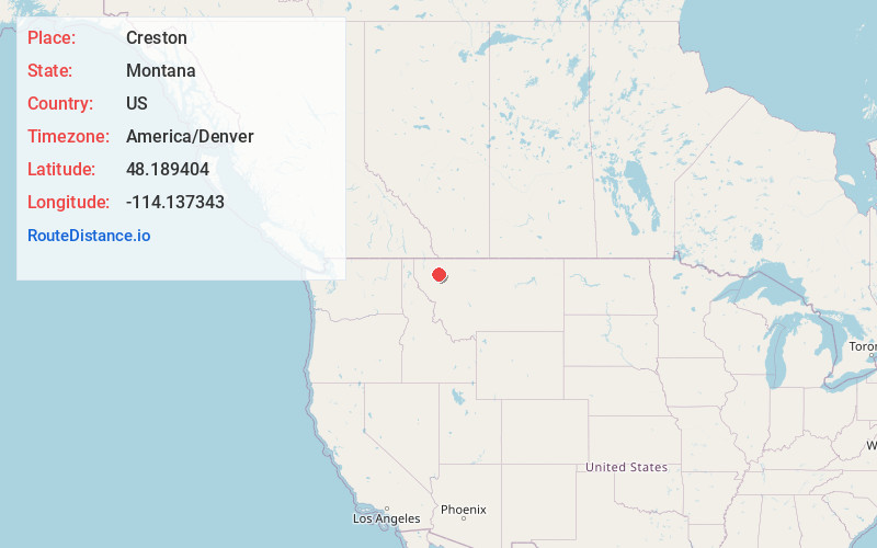 Map of Creston