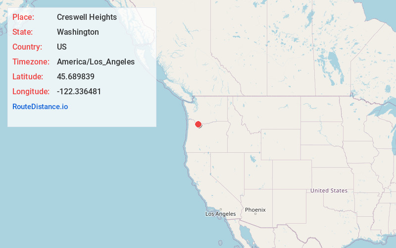 Map of Creswell Heights