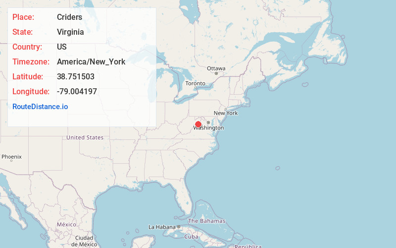 Map of Criders