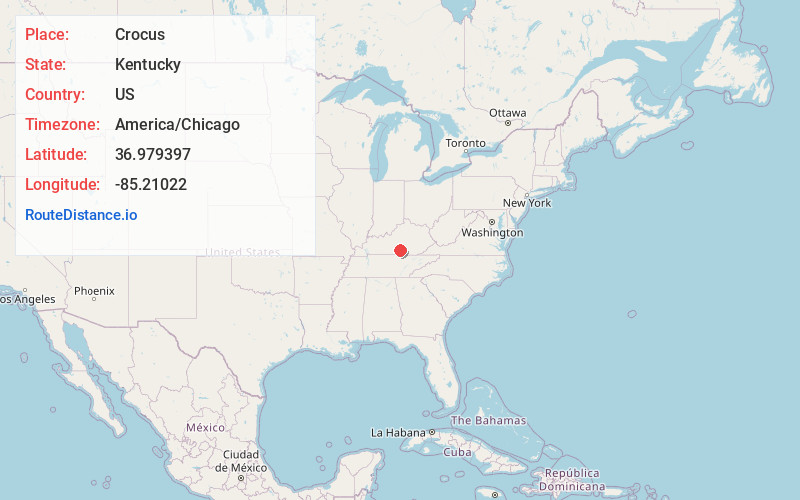 Map of Crocus