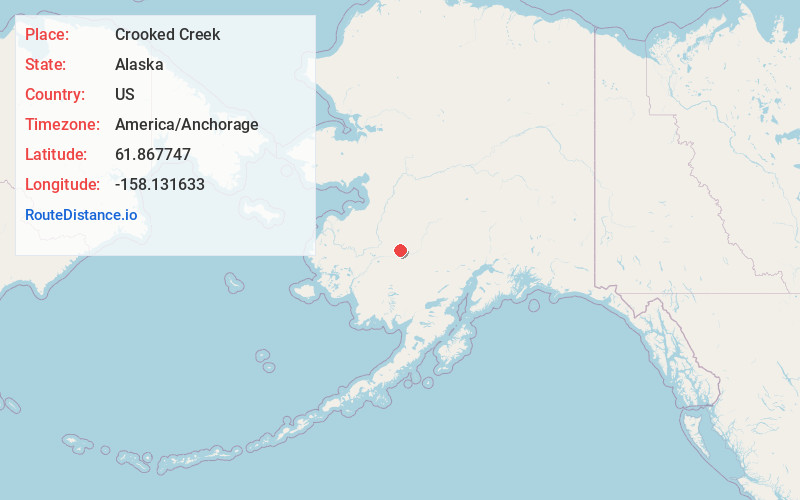 Map of Crooked Creek