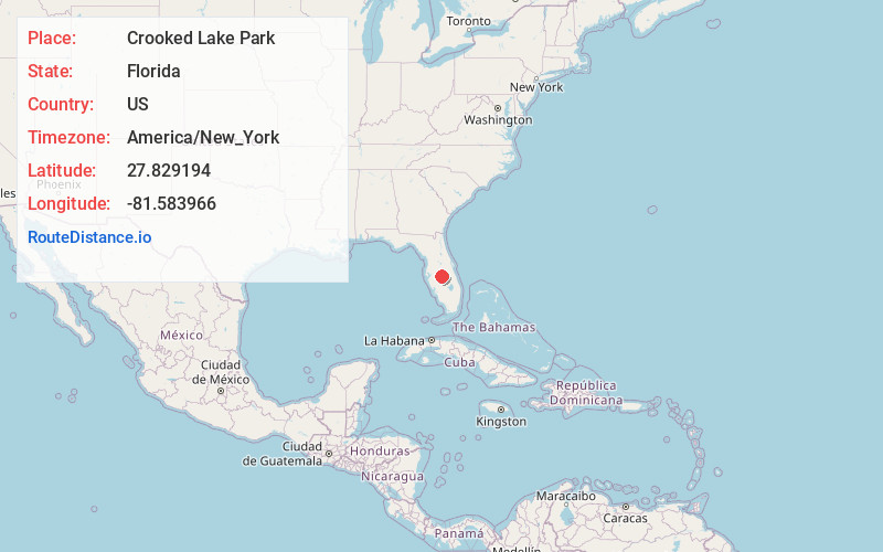 Map of Crooked Lake Park