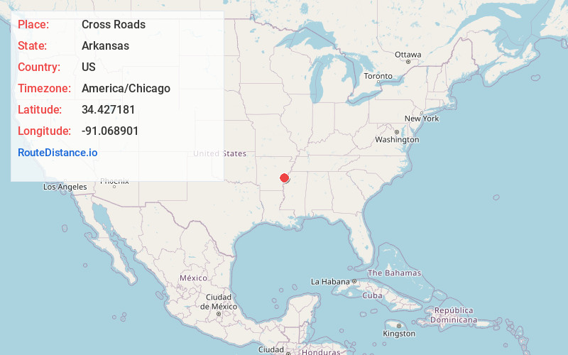 Map of Cross Roads