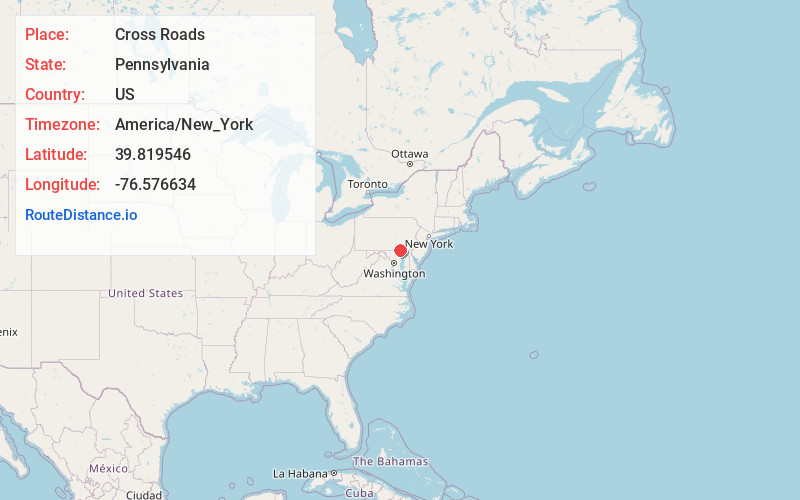 Map of Cross Roads