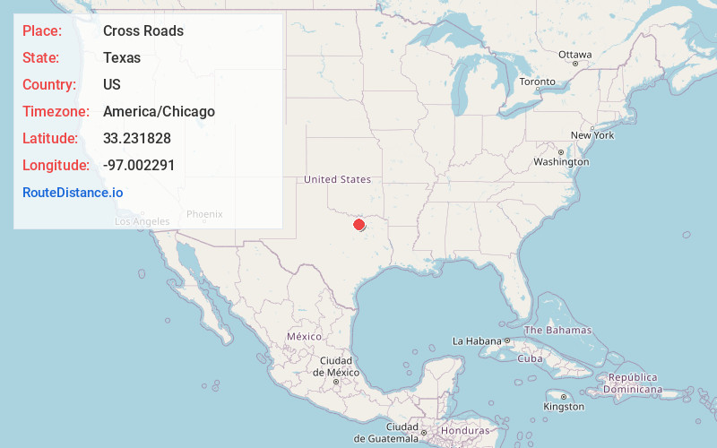 Map of Cross Roads