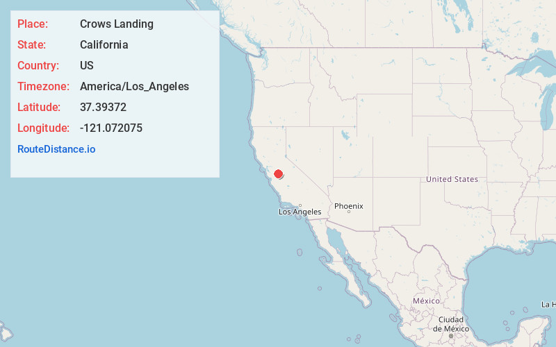 Map of Crows Landing