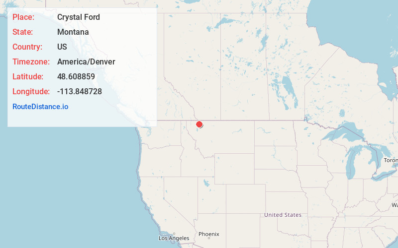 Map of Crystal Ford