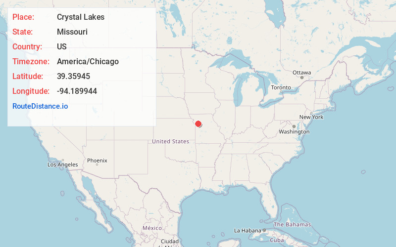 Map of Crystal Lakes