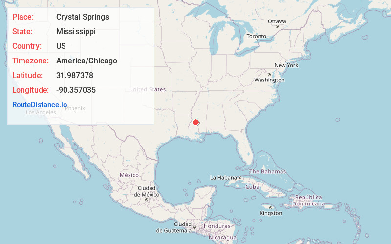 Map of Crystal Springs