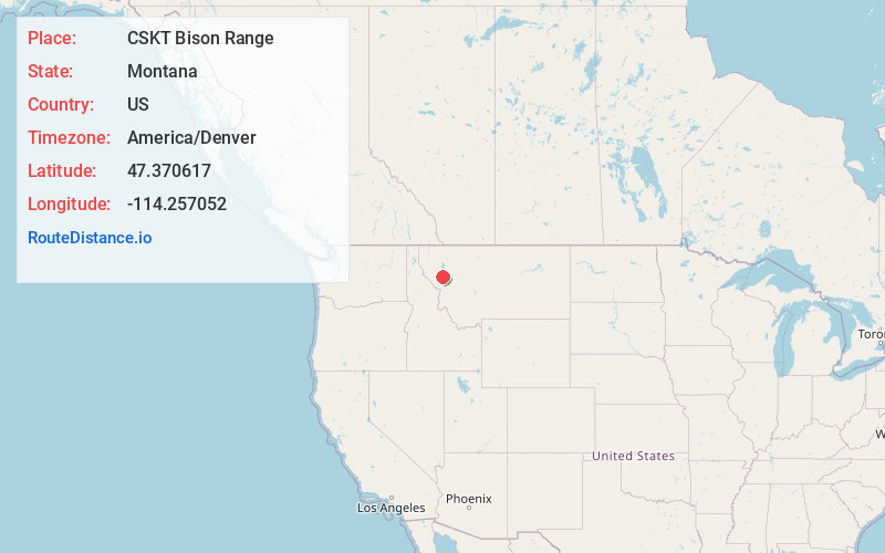 Map of CSKT Bison Range