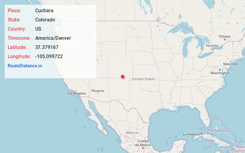 Map of Cuchara