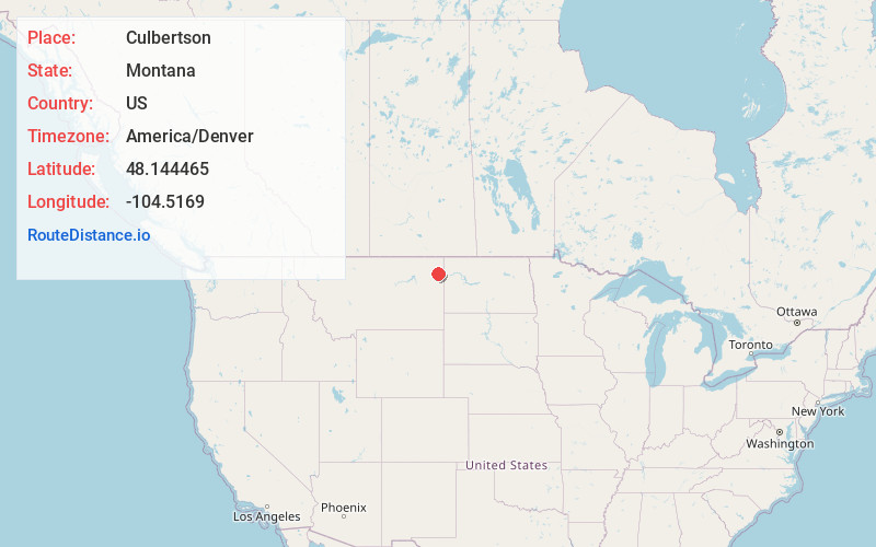 Map of Culbertson