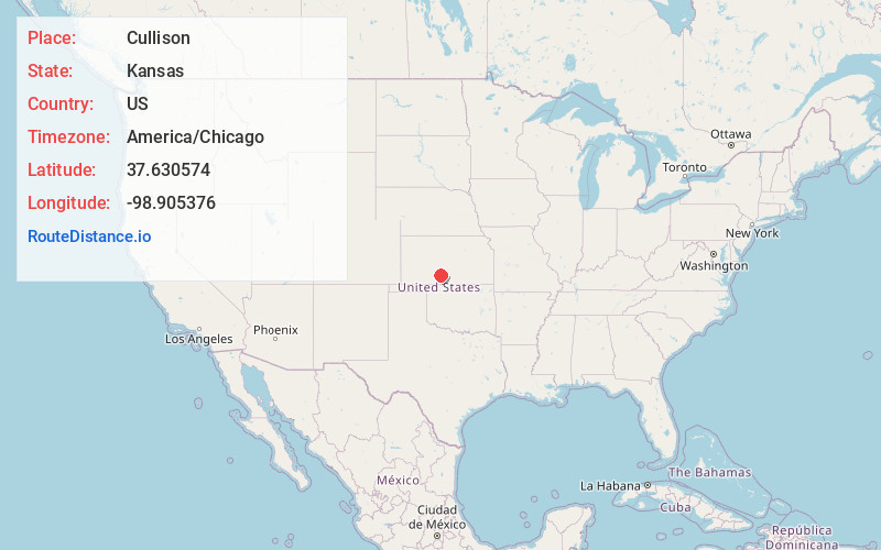 Map of Cullison