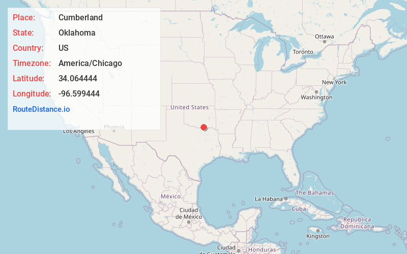 Map of Cumberland