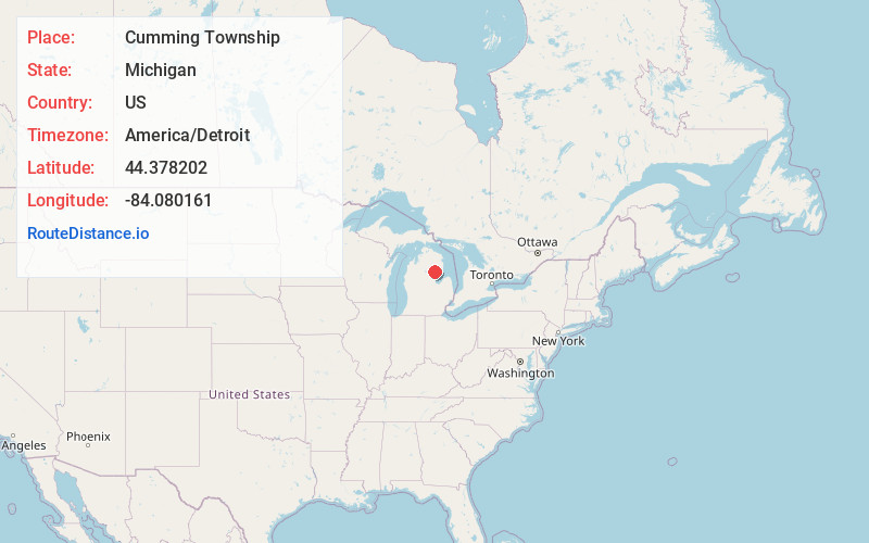 Map of Cumming Township