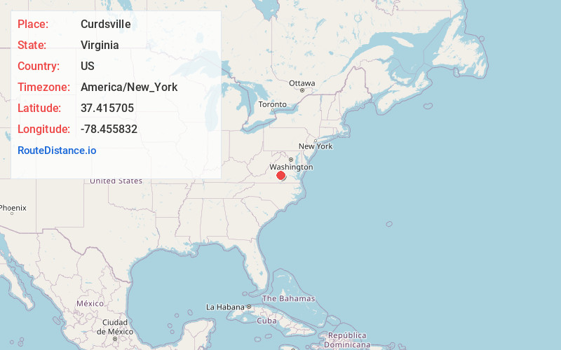 Map of Curdsville