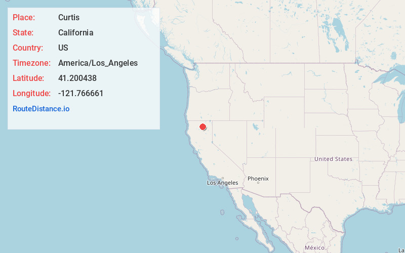 Map of Curtis