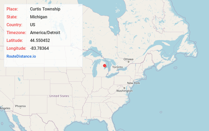 Map of Curtis Township