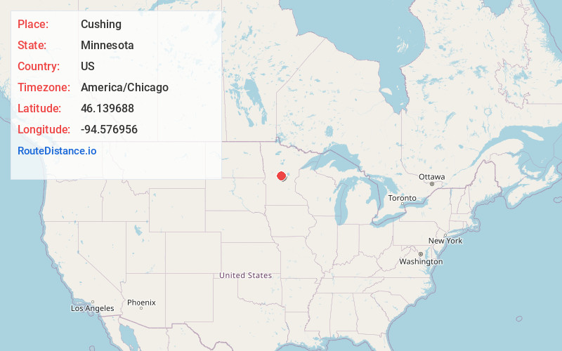 Map of Cushing