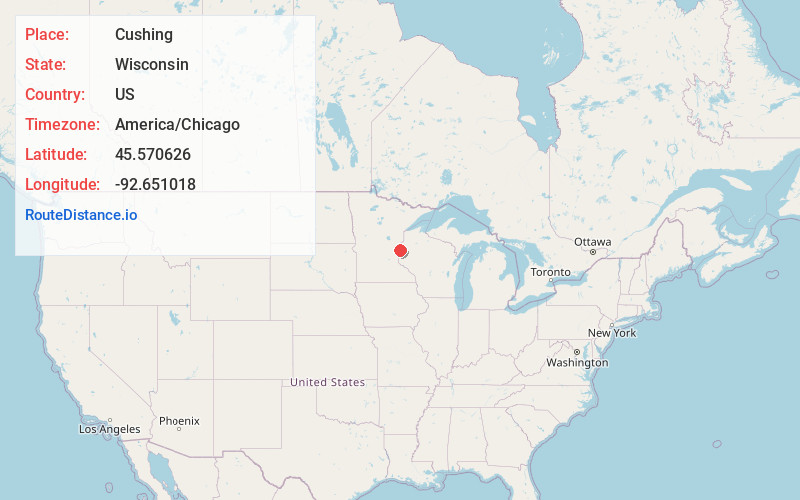 Map of Cushing