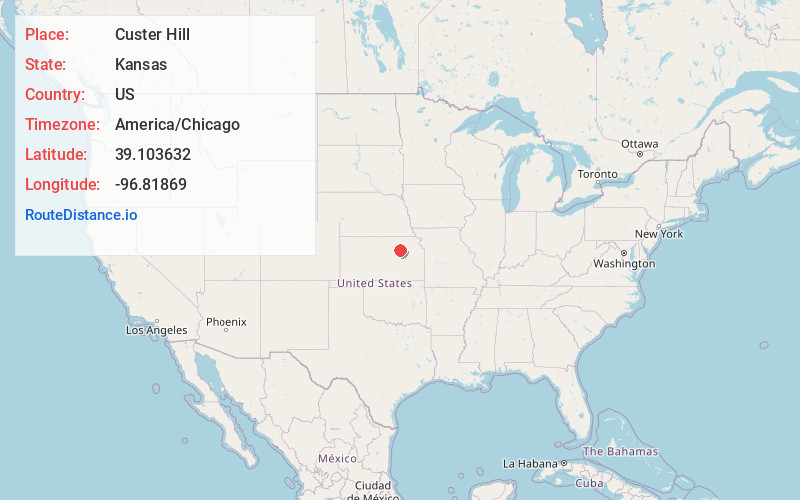 Map of Custer Hill