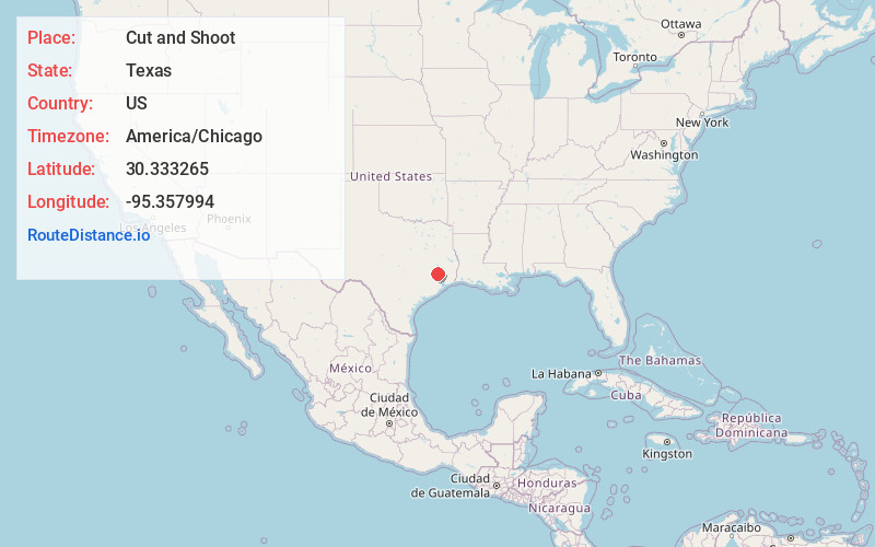 Map of Cut and Shoot
