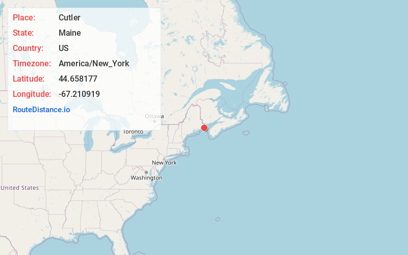 Map of Cutler