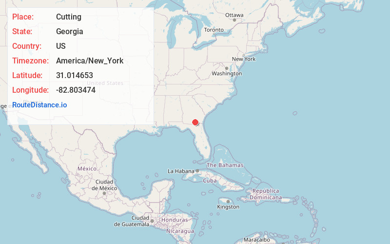 Map of Cutting